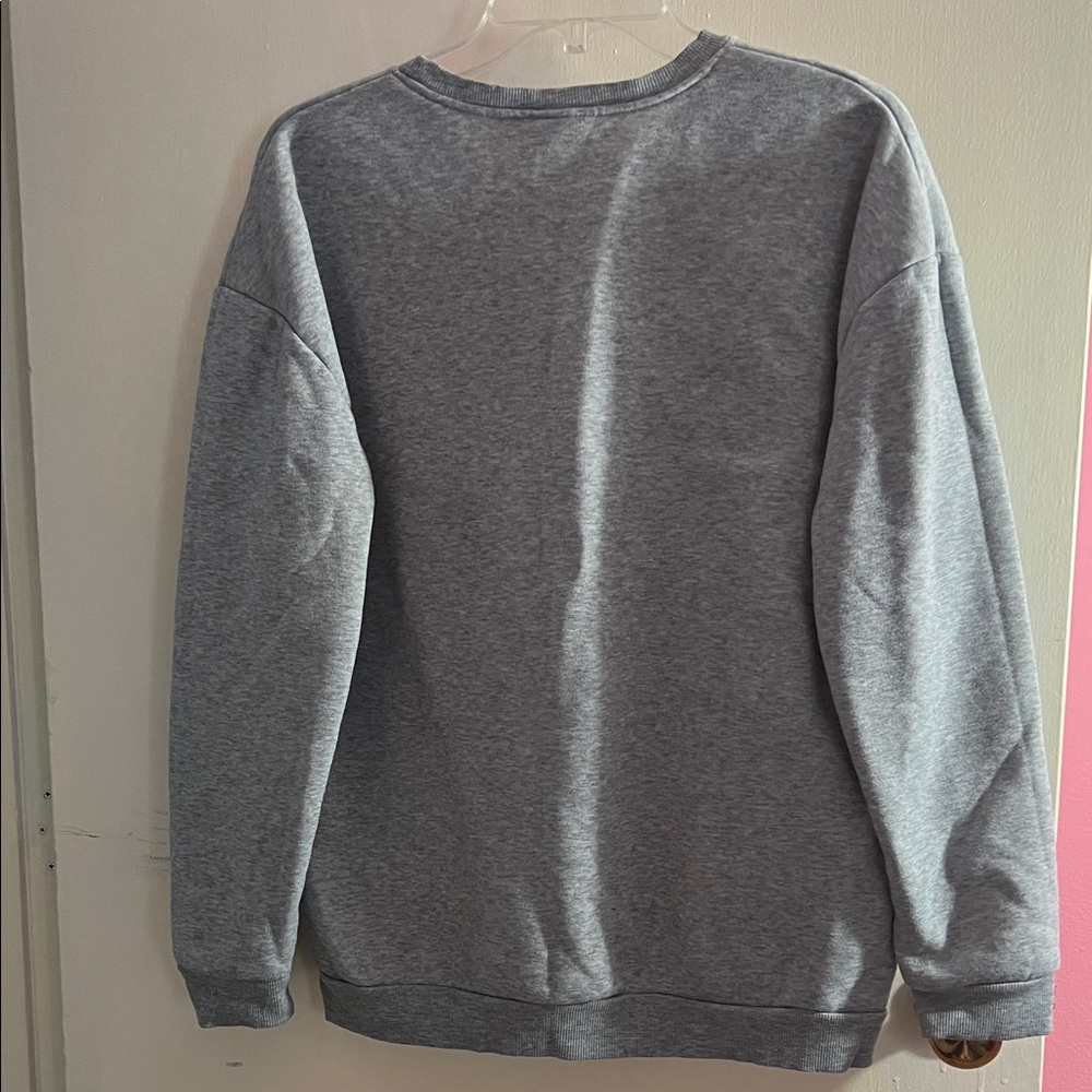 Gray Frog Graphic Womens Sweatshirt size large - Picture 2 of 6